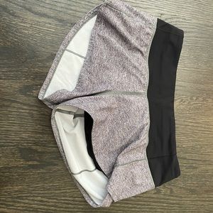 Lululemon grey speed up 2.5 inch shorts